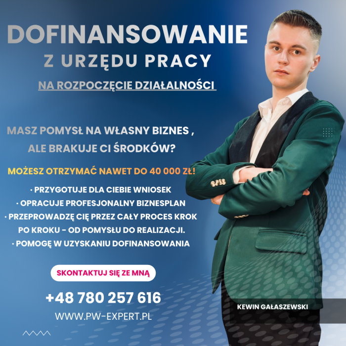 Dotacje na rozpoczęcie działalności gospodarczej z Urzędu Pracy PW-EXPERT