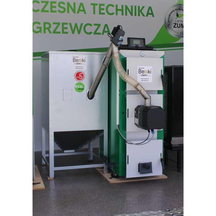 DrewKo Hybrid 12 kW – dwupaliwowy kocioł na drewno i pellet