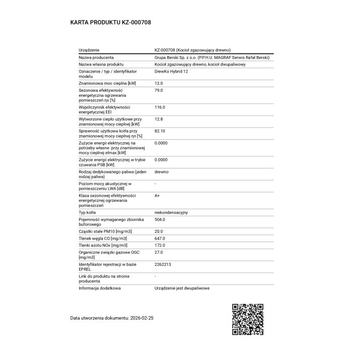 DrewKo Hybrid 12 kW – dwupaliwowy kocioł na drewno i pellet