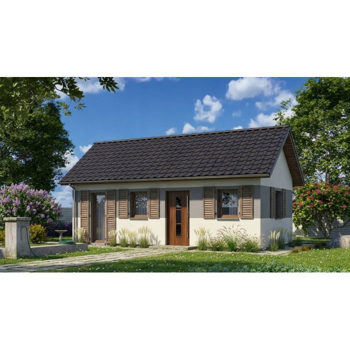 Drewniany Domek 4,8×7,2 m – Letniskowy Całoroczny, Solidne Wykonanie