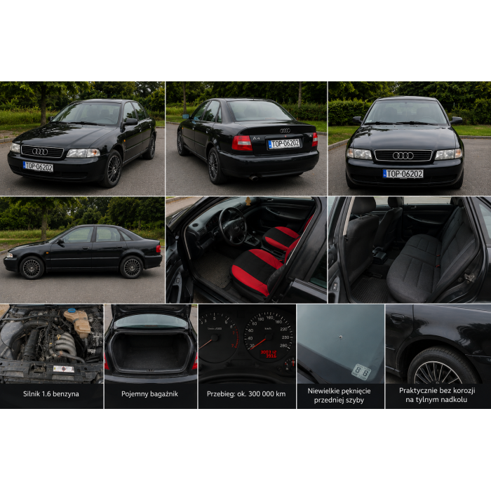 Audi A4 B5 1.6 Benzyna 101 KM | Odpala i Jeździ | Ważne Opłaty