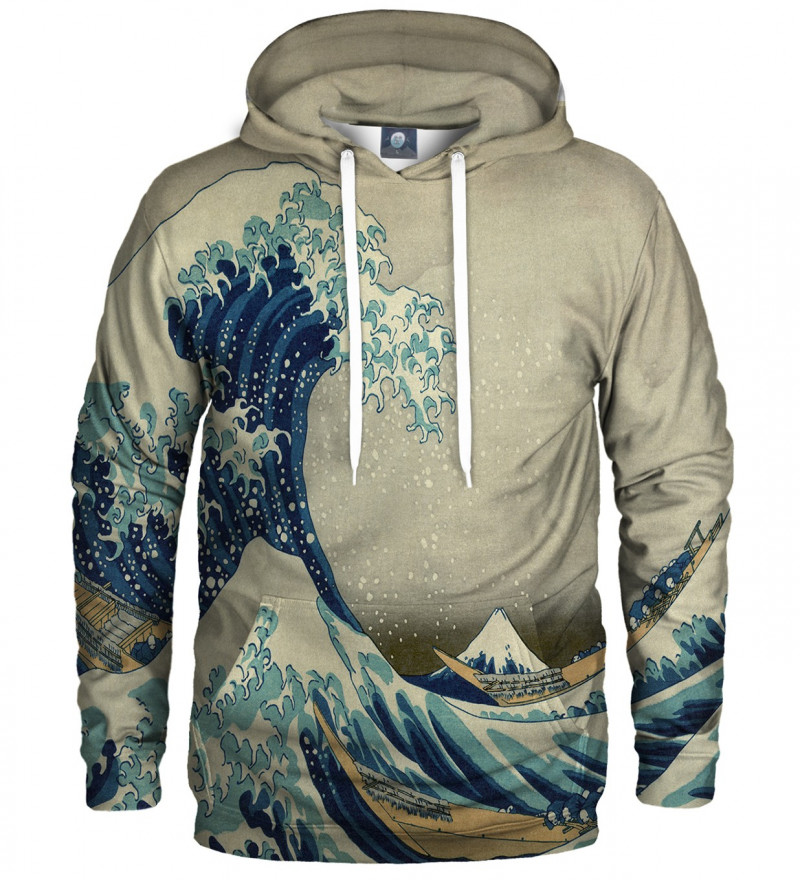 hokusai wave hoodie