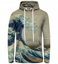 Great Wave women hoodie, by Katsushika Hokusai