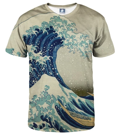 koszulka z motywem wzburzonego morza