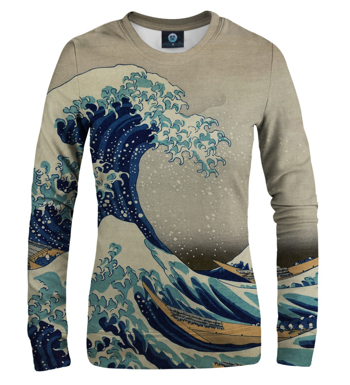 hokusai blue sweatshirt