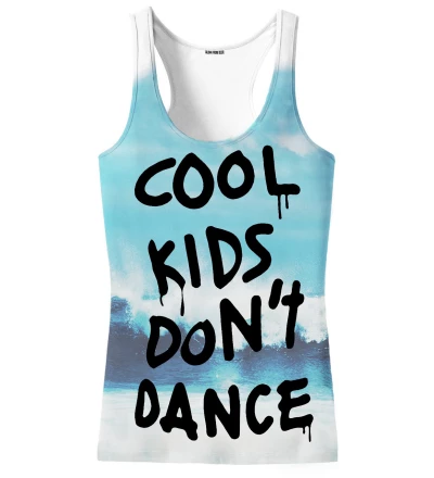 tank top with cool kids don't dance inscription