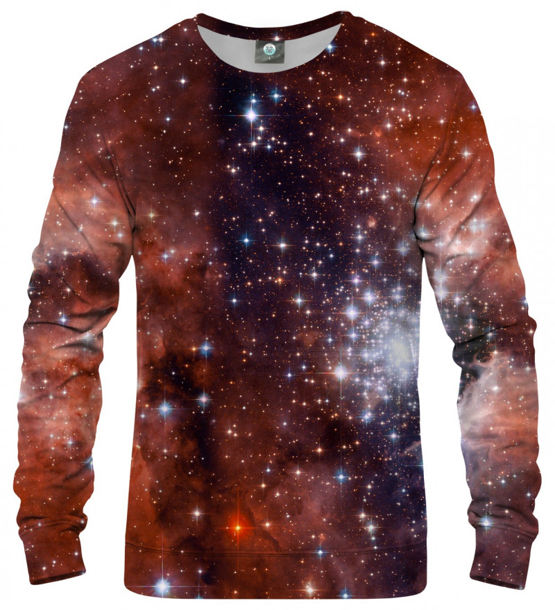 sweatshirt with galaxy motive