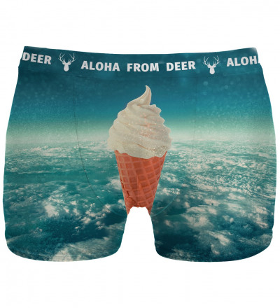 Blue underwear with ice cream motive