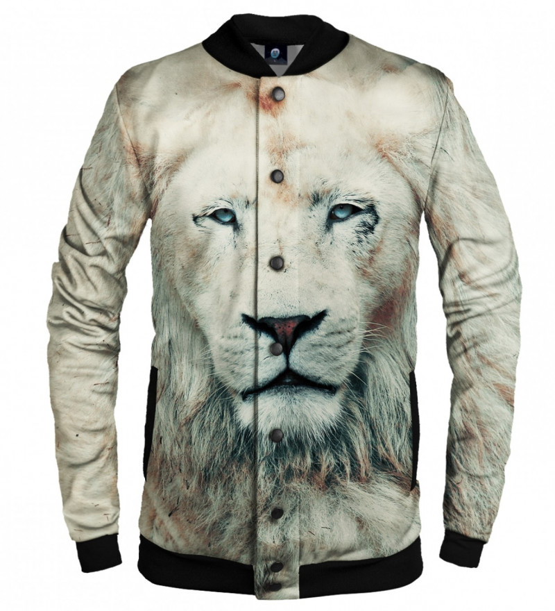 baseball jacket with lion motive