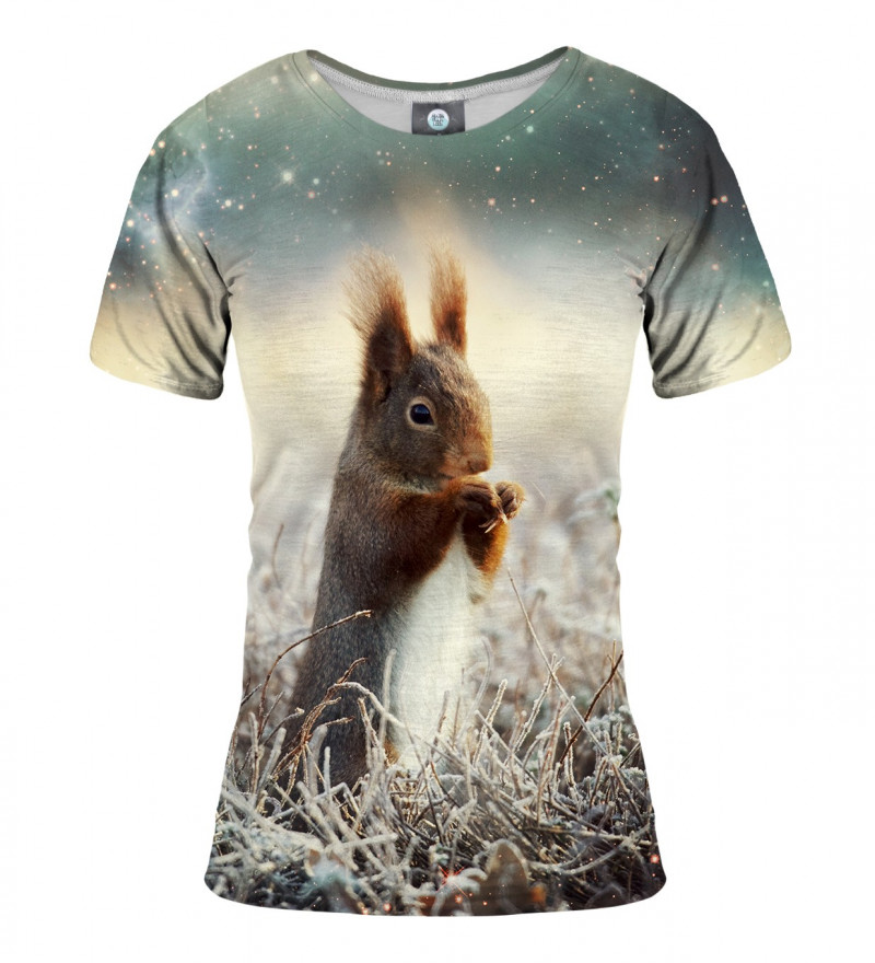 koszulka z motywem wiewiórki