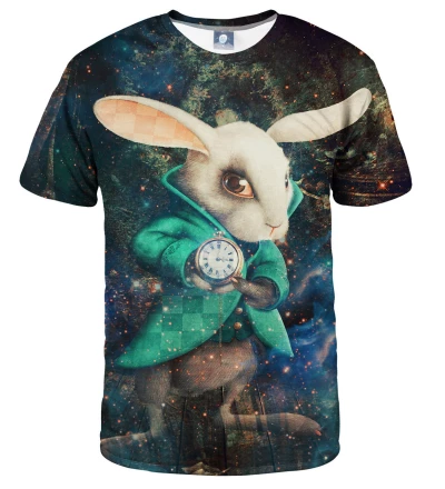 koszulka z motywem królika z alicji w krainie czarów