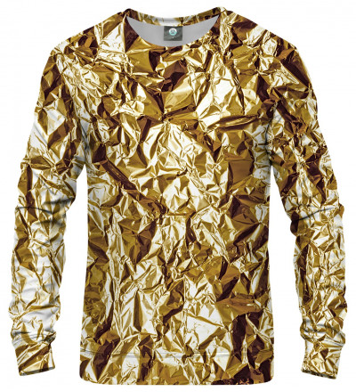 bluza z imitacją złota
