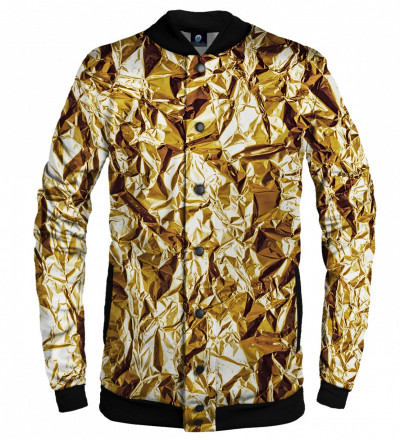 golden baseball jacket