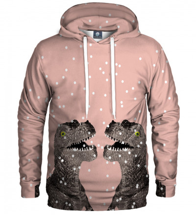 pink hoodie with dinosaurs