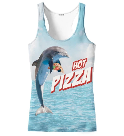 niebieski top z motywem delfina i pizzy
