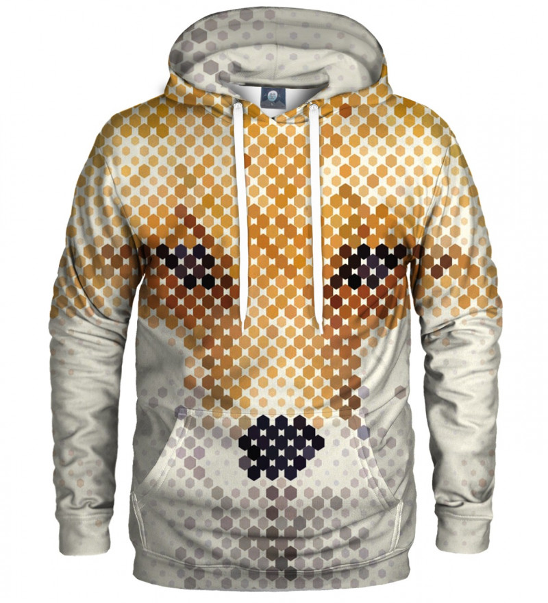 hoodie with fox face motive