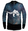 baseball jacket with stars motive and wild and free inscription