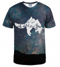 tshirt with stars motive and wild and free inscription