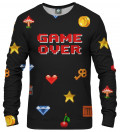 black sweatshirt with game over description