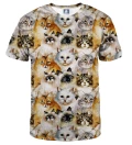 tshirt with cat heads motive