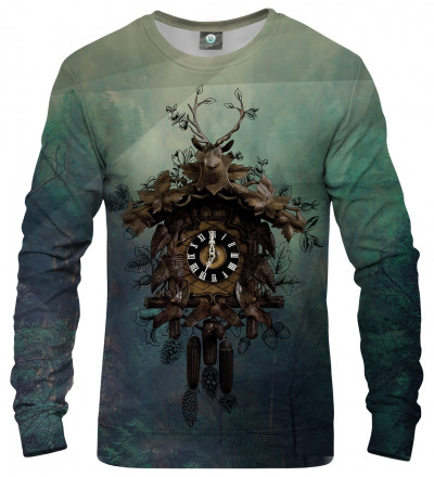 sweatshirt with clocks motive