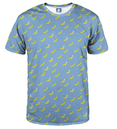 niebieska bluza z motywem bananów