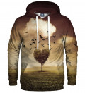 hoodie with tree heart motive