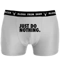 white underwear with just do nothing inscription