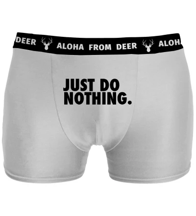 white underwear with just do nothing inscription