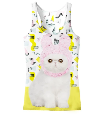 tank top with kitty motive