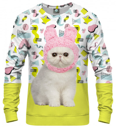 sweatshirt with kitty motive