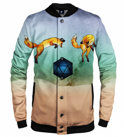 baseball jacket with foxes motive