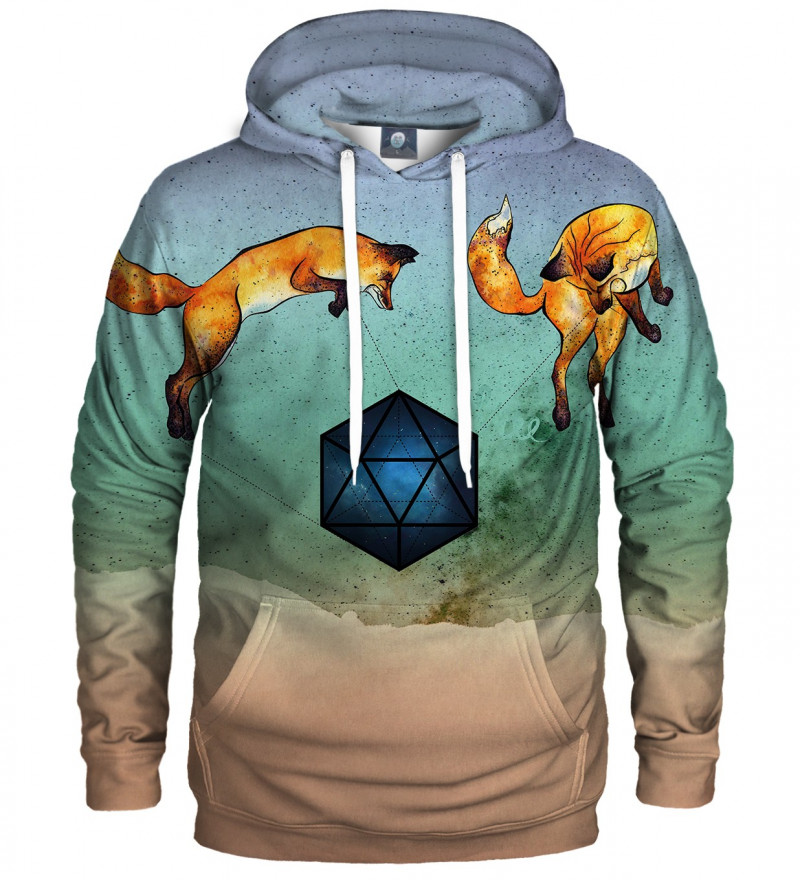 hoodie with foxes motive