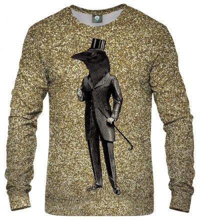 bluza z motywem kruka