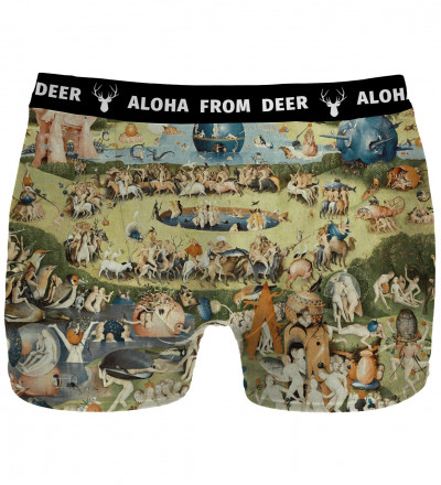 underwear with garden motive, inspirations Hieronim Bosch