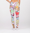 leggings with funny monsters motive