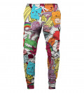 joggers with funny monsters motive