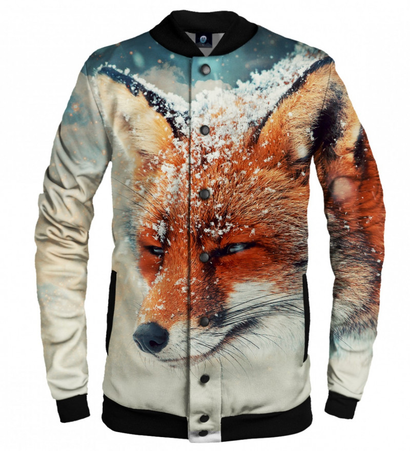 baseball jacket with fox motive