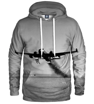 hoodie with airplane motive