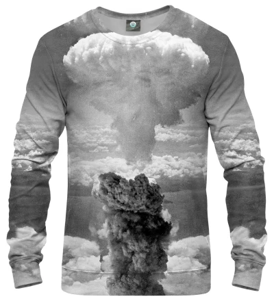 grey sweatshirt with explosion motive