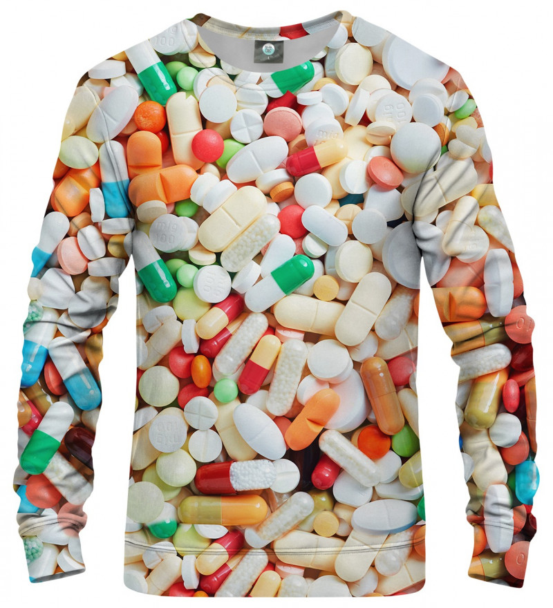 bluza z motywem tabletek