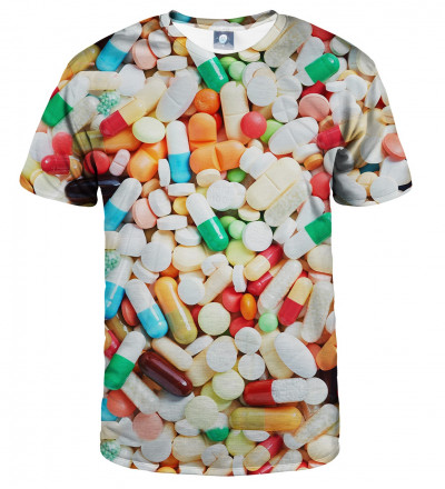 koszulka z motywem tabletek