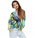 sweatshirt with jungle and parrot