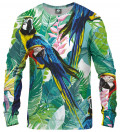 sweatshirt with jungle and parrot motive