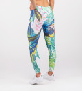leggings with jungle and parrot motive