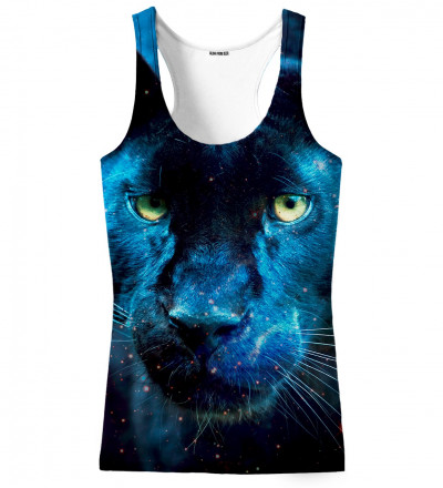 tank top with black cougar motive