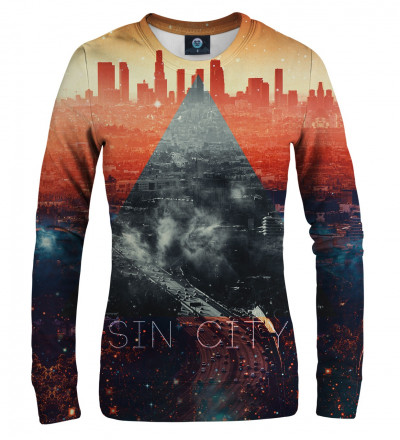 women sweatshirt with sin city motive