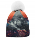 printed beanie with sin city motive