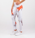 leggings with snow, fox and animals motive