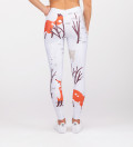 leggings with snow, fox and animals motive